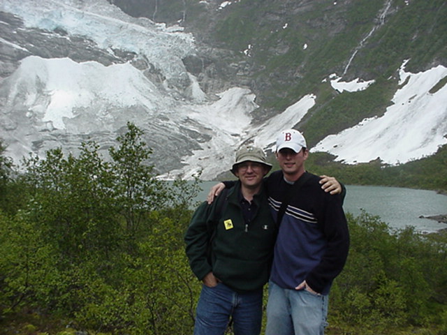Ace and I at the glacier
